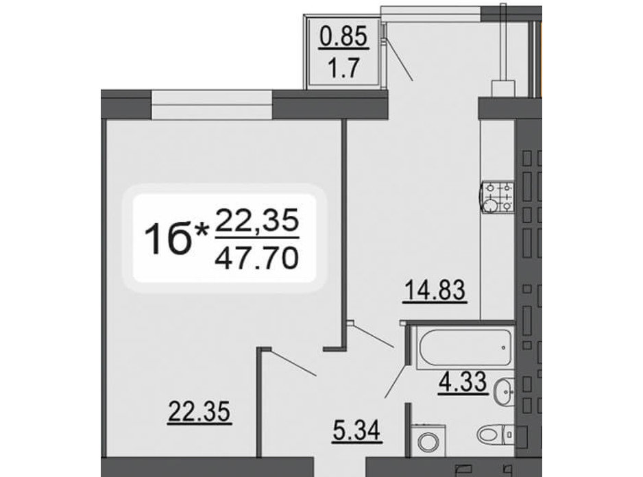 ЖК Сімейний Comfort планування 27 ЖК Сімейний Comfort планування 27