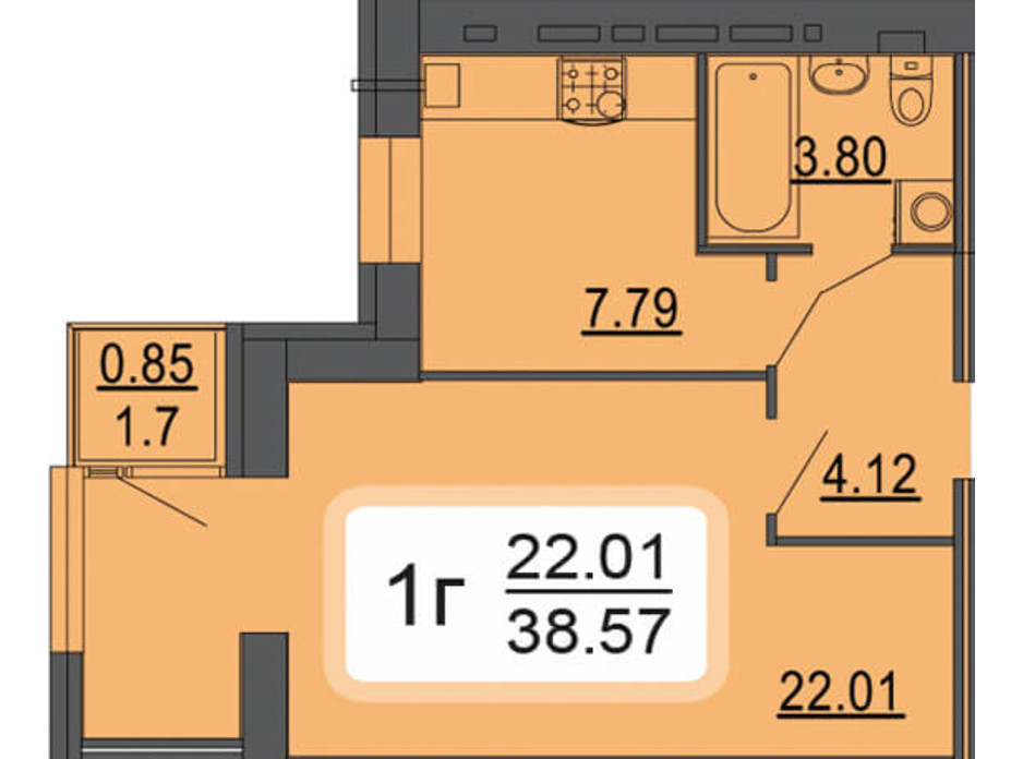 ЖК Сімейний Comfort планування 25 ЖК Сімейний Comfort планування 25