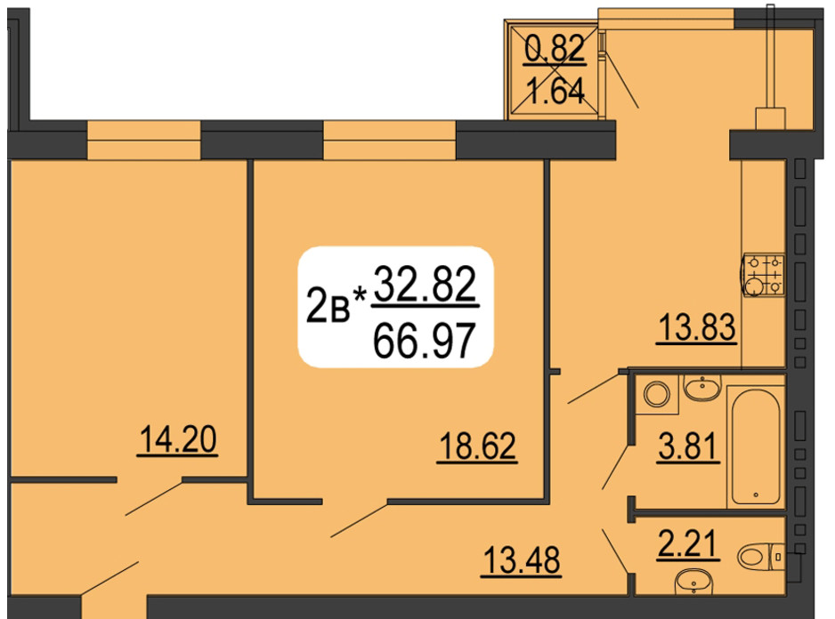 ЖК Сімейний Comfort планування 41 ЖК Сімейний Comfort планування 41