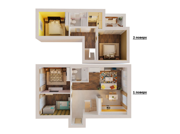 ЖК Білий Шоколад Center: планування 4-кімнатної квартири 121 м²