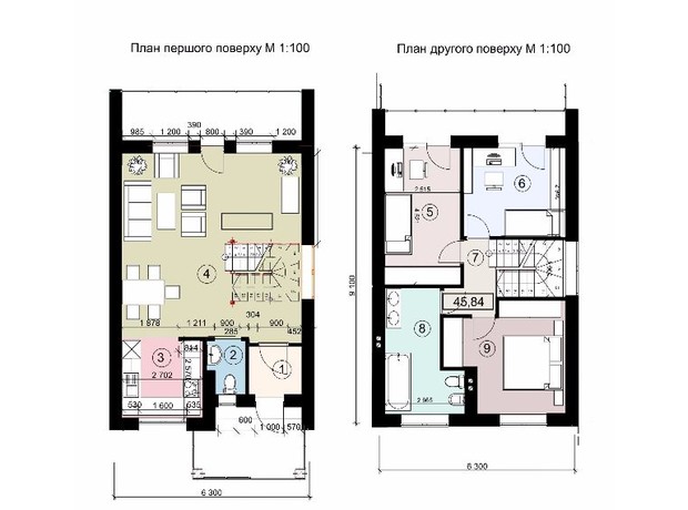 КГ Lemberg: планировка null-комнатной квартиры 110 м²