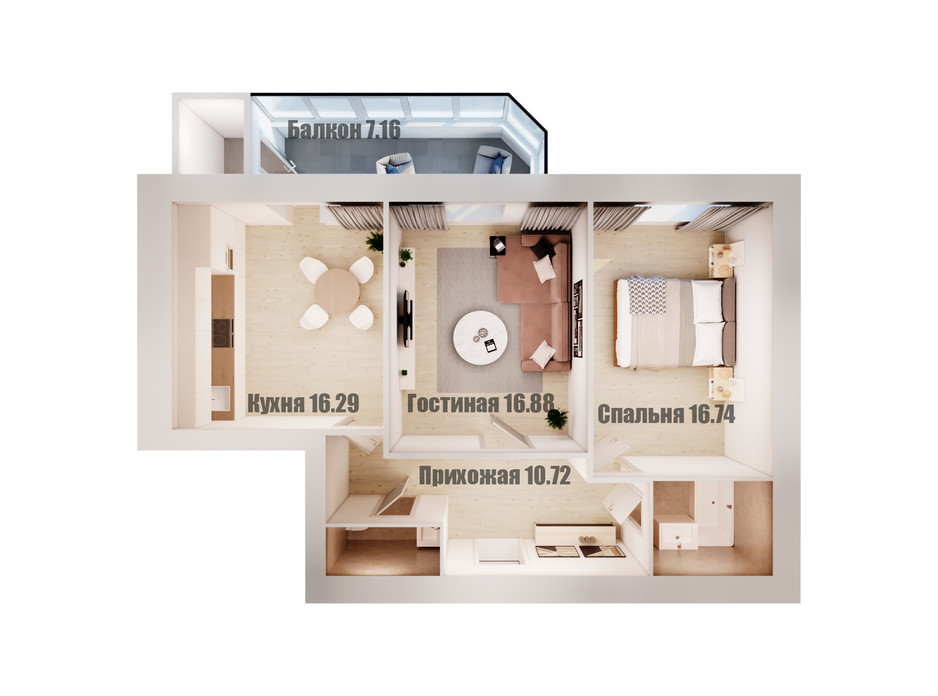 Планування 2-кімнатної квартири в ЖК Олімп 76.8 м², фото 108871 Планування 2-кімнатної квартири в ЖК Олімп 76.8 м², фото 108871