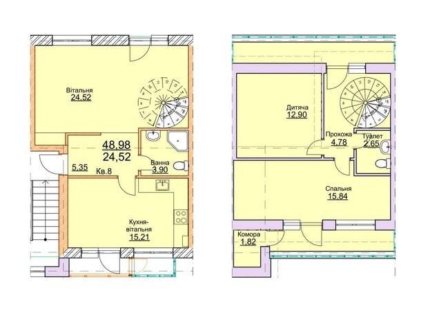 ЖК Lemberg: планировка 3-комнатной квартиры 101 м²