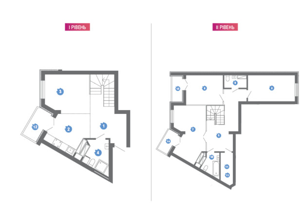 ЖК Family & Friends: планування 4-кімнатної квартири 123.2 м²
