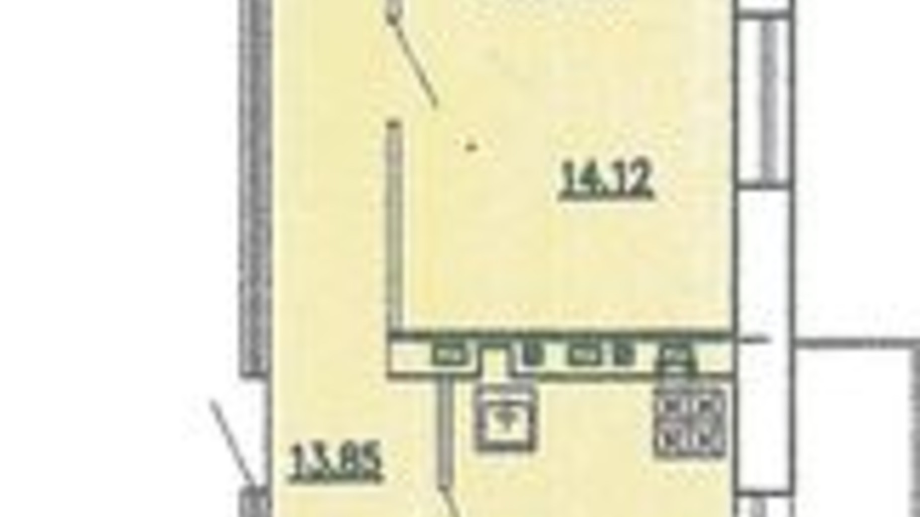 Планировка 2-комнатной квартиры в ЖСК ул. Гагарина, 1 64.53 м², фото 122317