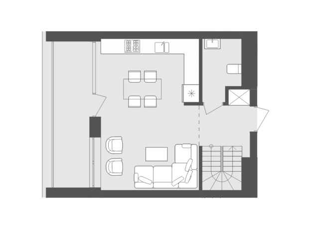 ЖК Avalon Up: планування 2-кімнатної квартири 84.09 м²