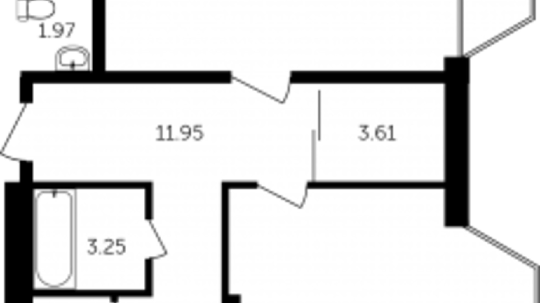 Планування 2-кімнатної квартири в ЖК Адмірал Сенявин 101.1 м², фото 128536