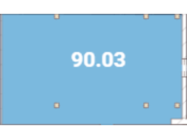 Бизнес-центр Avila: планировка помощения 90.03 м²