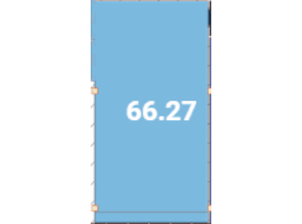 Бизнес-центр Avila: планировка помощения 66.27 м²