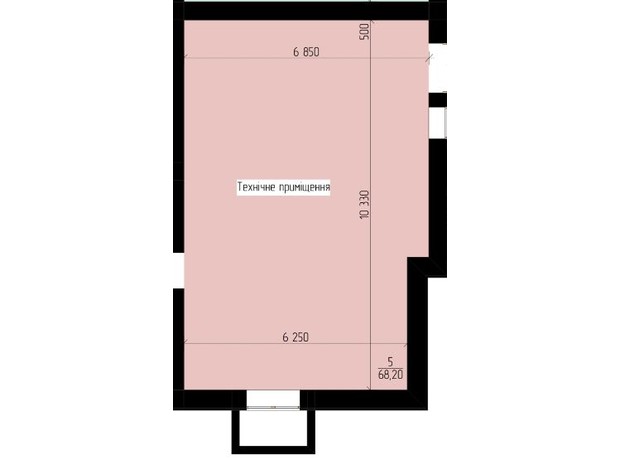 ЖК 9 район: планировка помощения 68.28 м²