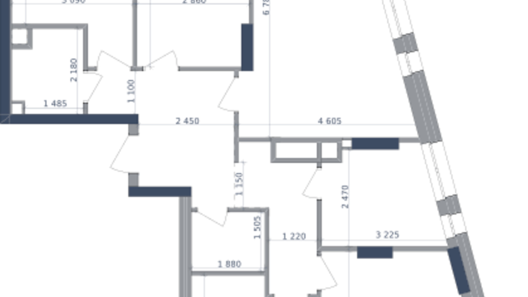 Планування 4-кімнатної квартири в ЖК Метрополіс 118.2 м², фото 147402