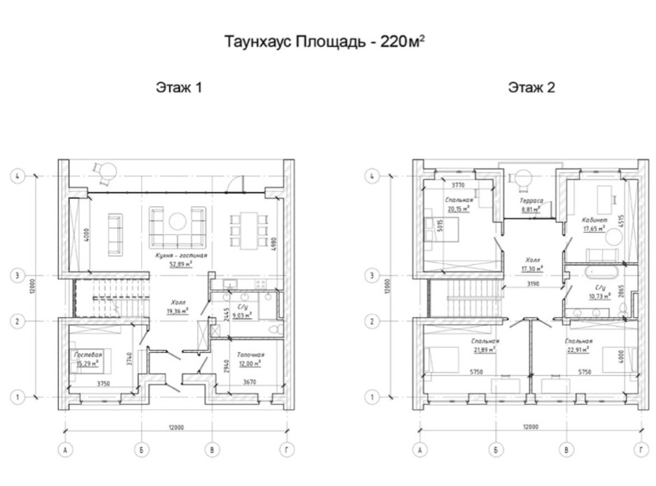 Планировка многоуровневой квартиры в Таунхаус Comfort City Lagoon 220 м², фото 149098 Планировка многоуровневой квартиры в Таунхаус Comfort City Lagoon 220 м², фото 149098