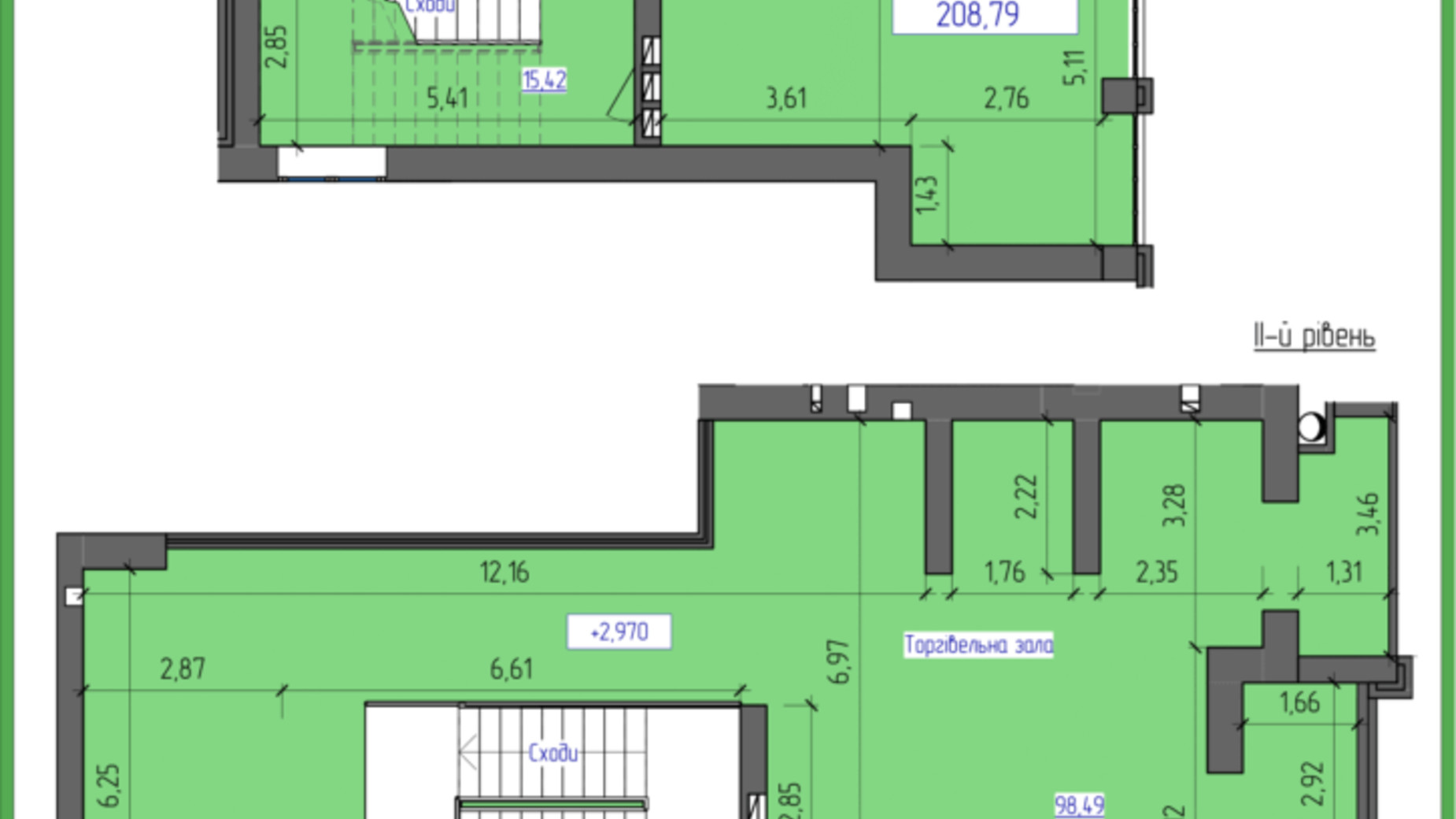 Планування приміщення в ЖК Олімпійський 208.79 м², фото 166572