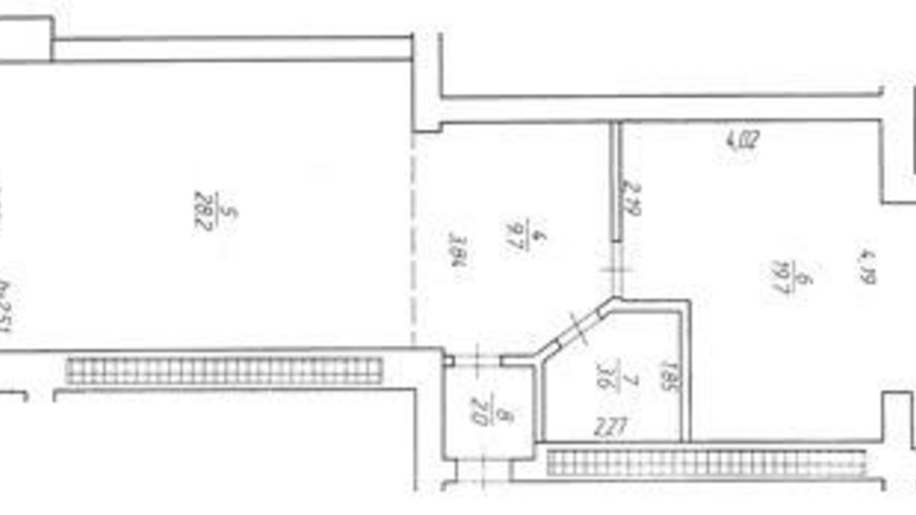Планування 1-кімнатної квартири в ЖК Rivbud 64.3 м², фото 167112