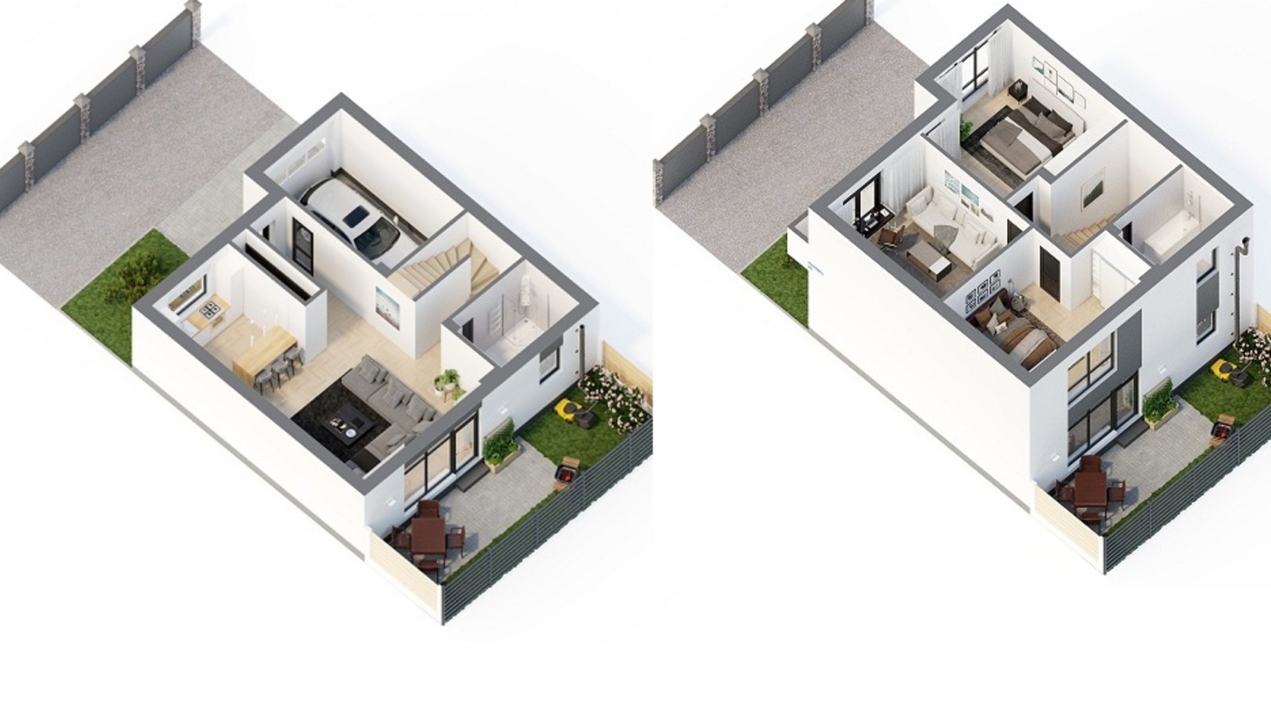 Планування багато­рівневої квартири в Таунхаус Sttk#3 135 м², фото 177176