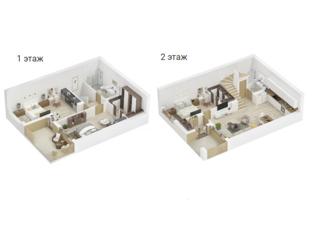 КГ Golden Hills: планировка 3-комнатной квартиры 124 м²