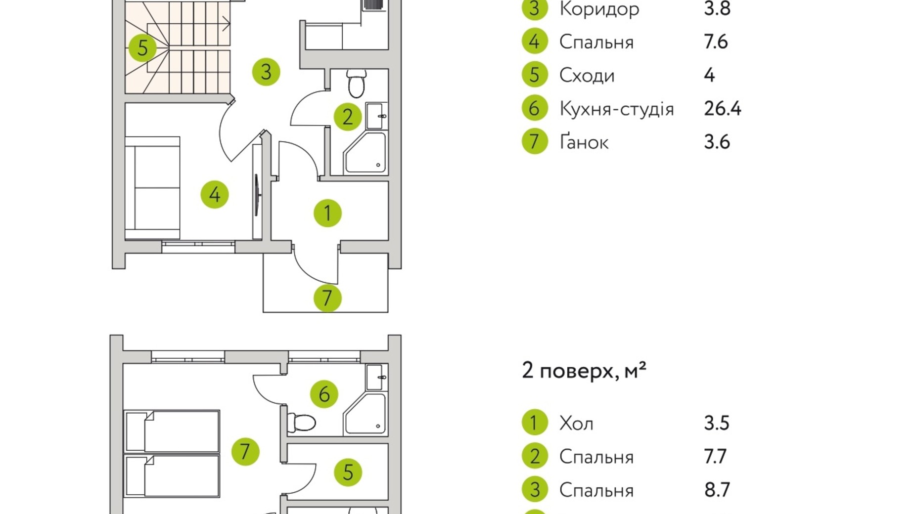 Планування котеджу в КМ Європа 100 м², фото 178005