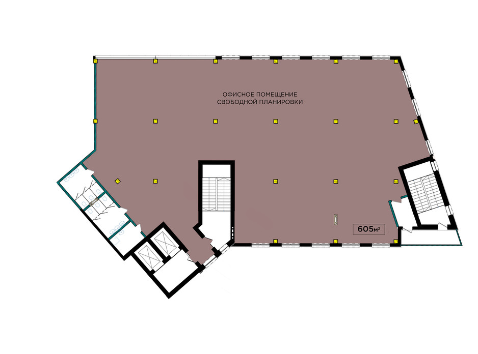 Планування 1-кімнатної квартири в ЖК IT-парк Manufactura Next 605 м², фото 179616 Планування 1-кімнатної квартири в ЖК IT-парк Manufactura Next 605 м², фото 179616