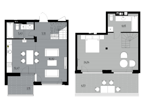 ЖК Wellness Park: планировка 2-комнатной квартиры 78.5 м²