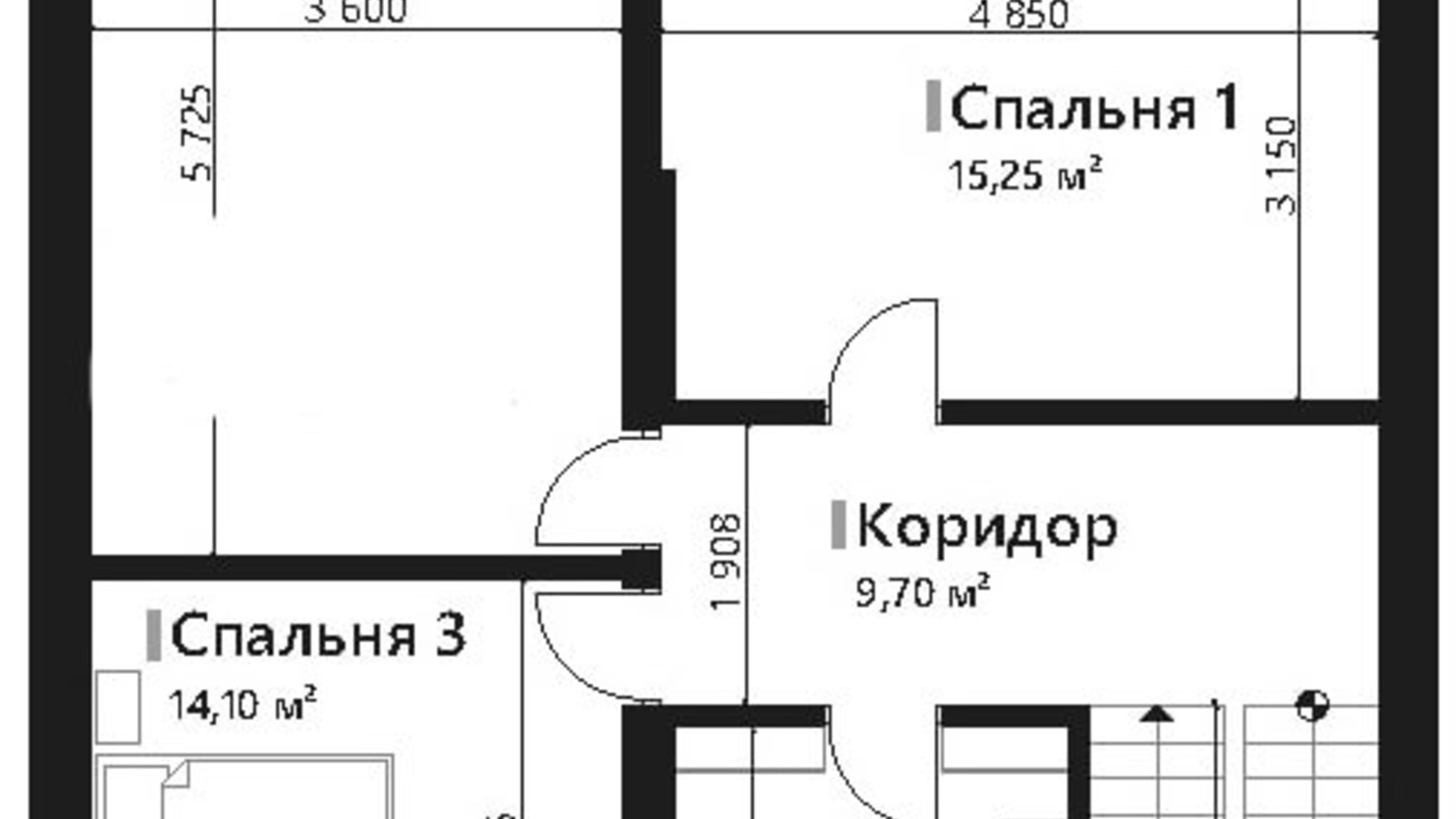 Планировка коттеджа в КГ Renaissance 178.4 м², фото 195435