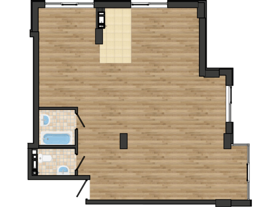 Планировка 3-комнатной квартиры в ЖК Золотая Эра 81.24 м², фото 198691 Планировка 3-комнатной квартиры в ЖК Золотая Эра 81.24 м², фото 198691