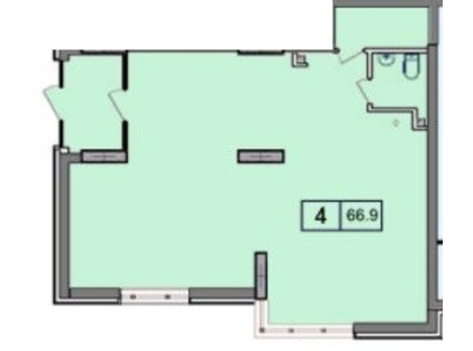 Планировка помещения в ЖК SunCity (СанСити) 66.9 м², фото 200389 Планировка помещения в ЖК SunCity (СанСити) 66.9 м², фото 200389