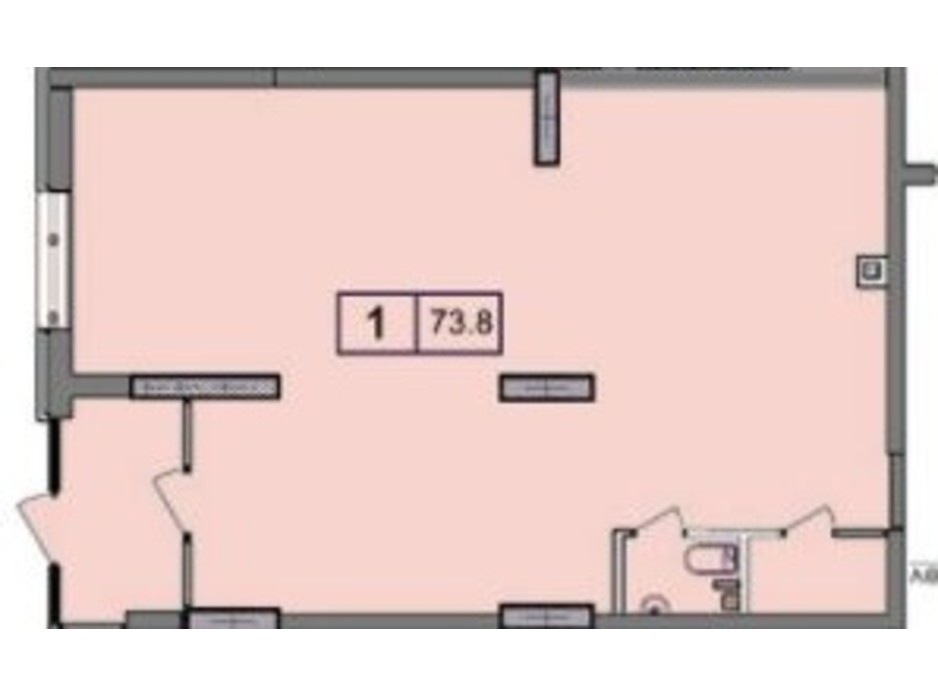 Планування приміщення в ЖК SunCity 73.78 м², фото 200390 Планування приміщення в ЖК SunCity 73.78 м², фото 200390