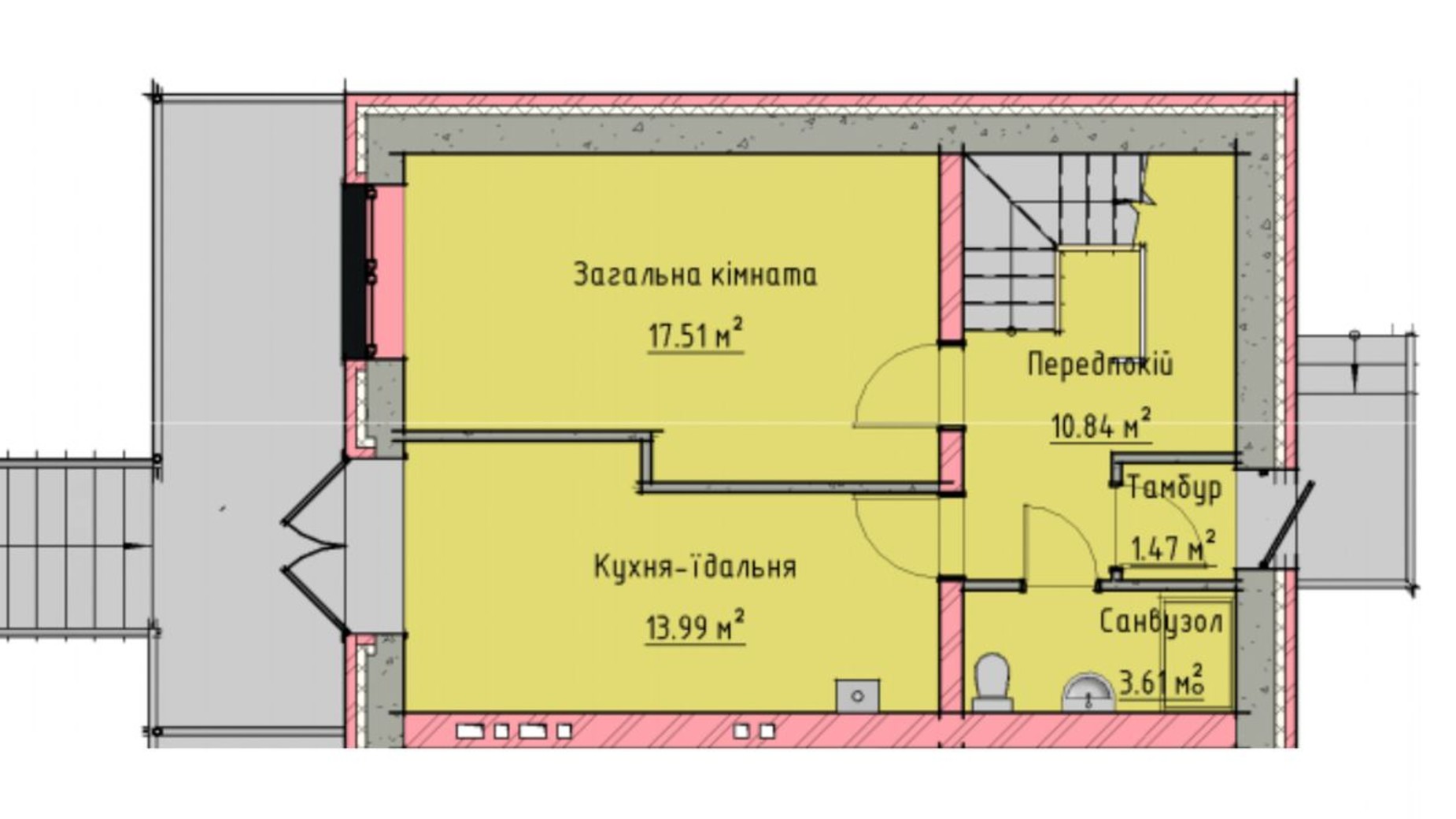 Планировка таунхауса в Таунхаус на Малеванке 98 м², фото 201436