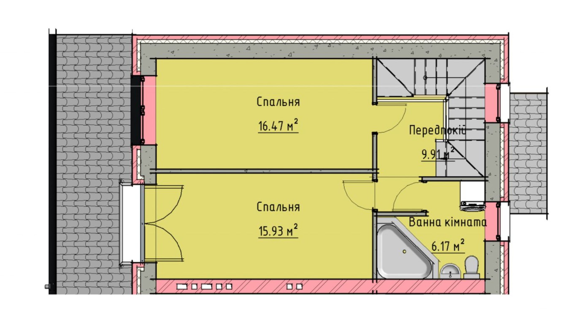 Планировка таунхауса в Таунхаус на Малеванке 98 м², фото 201437