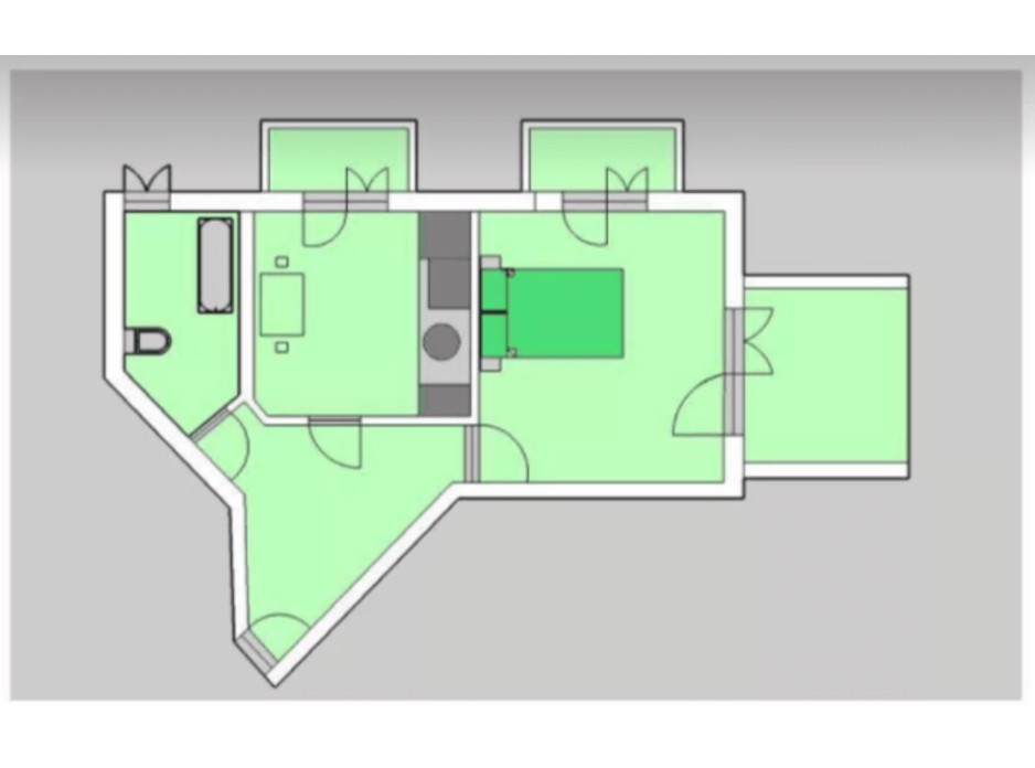 Планування 1-кімнатної квартири в ЖК Liberty 68.87 м², фото 201939 Планування 1-кімнатної квартири в ЖК Liberty 68.87 м², фото 201939