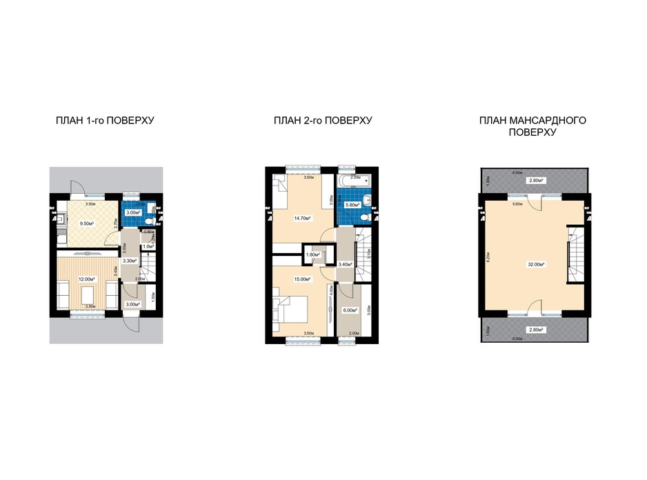 Планировка 4-комнатной квартиры в Таунхаус Family town 124.2 м², фото 202520 Планировка 4-комнатной квартиры в Таунхаус Family town 124.2 м², фото 202520