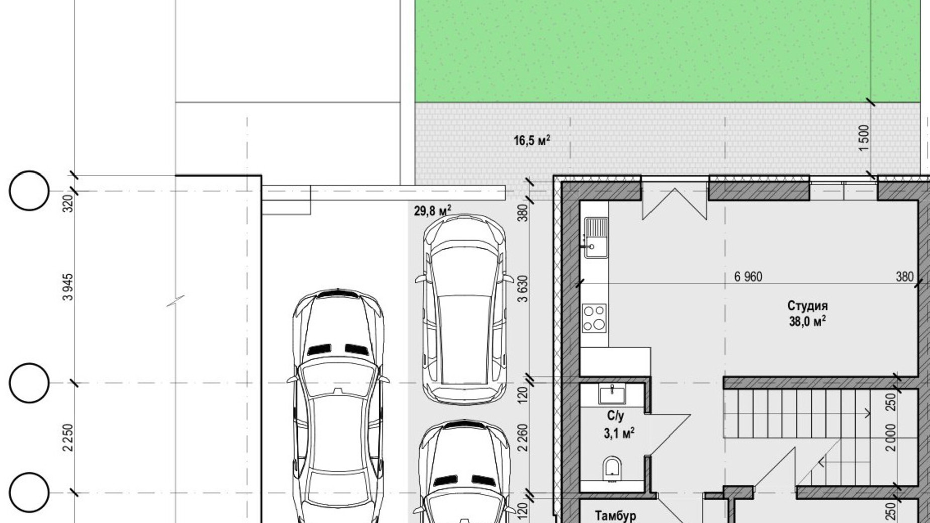 Планування дуплекса в Таунхаус Club City 128.8 м², фото 203615