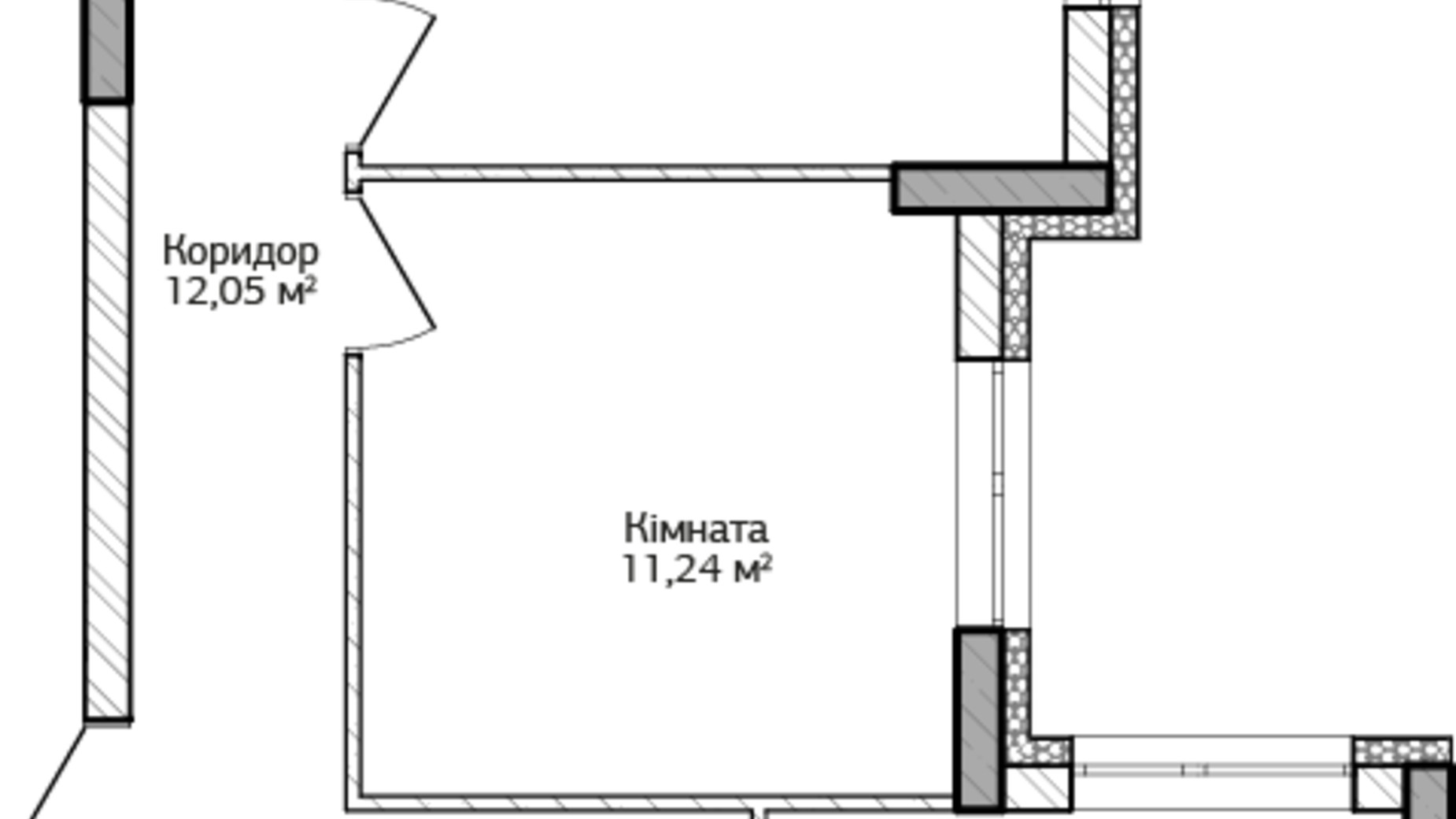 Планировка 3-комнатной квартиры в ЖК City Park 2 79.27 м², фото 204451