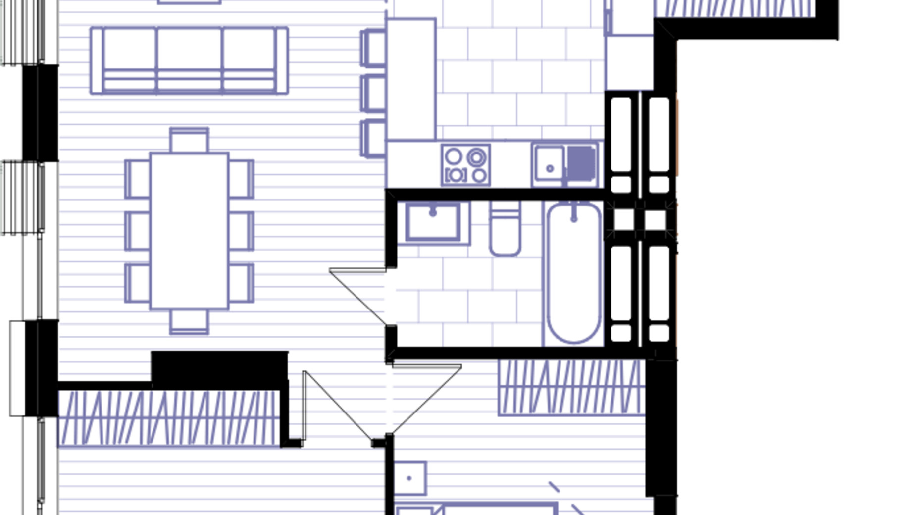 Планування 3-кімнатної квартири в ЖК Creator City 82.72 м², фото 206256