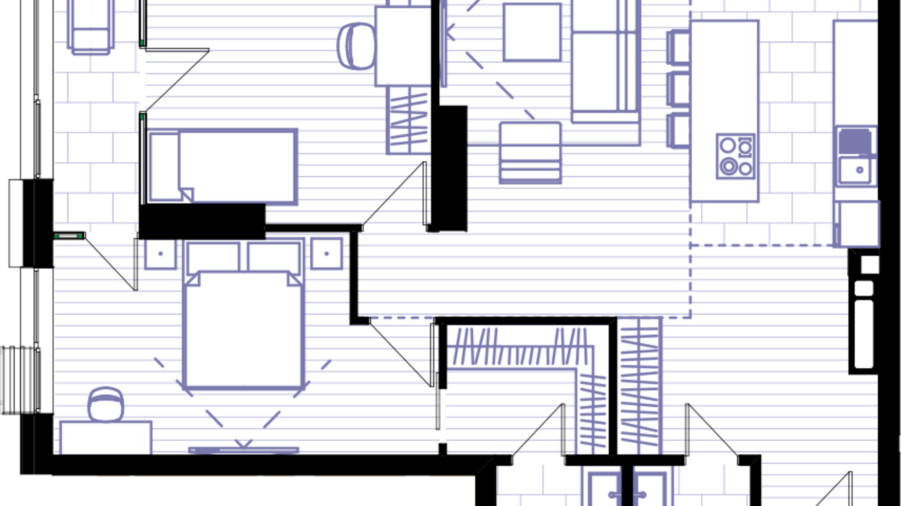 Планировка 3-комнатной квартиры в ЖК Creator City 92.5 м², фото 206257