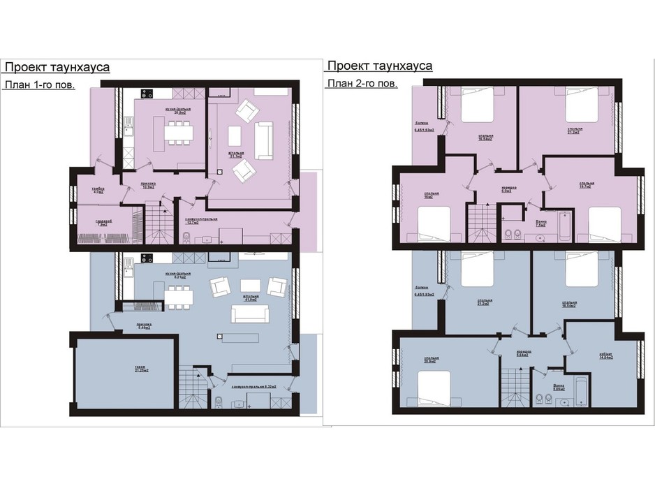 Планировка коттеджа в КГ Панич 2 180 м², фото 206533 Планировка коттеджа в КГ Панич 2 180 м², фото 206533