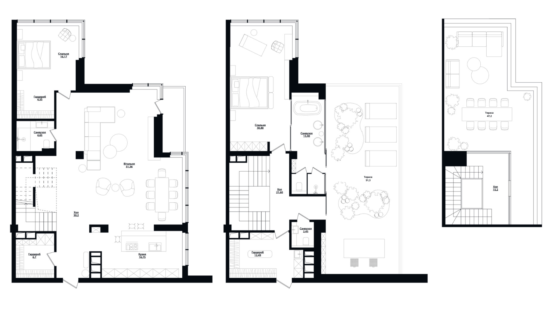 Планировка 5-комнатной квартиры в ЖК Skyline Residences 255 м², фото 207130