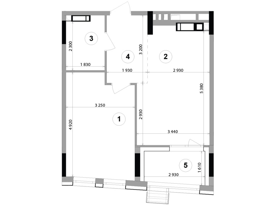 Планировка 1-комнатной квартиры в ЖК Lucky Land 47.96 м², фото 207899 Планировка 1-комнатной квартиры в ЖК Lucky Land 47.96 м², фото 207899