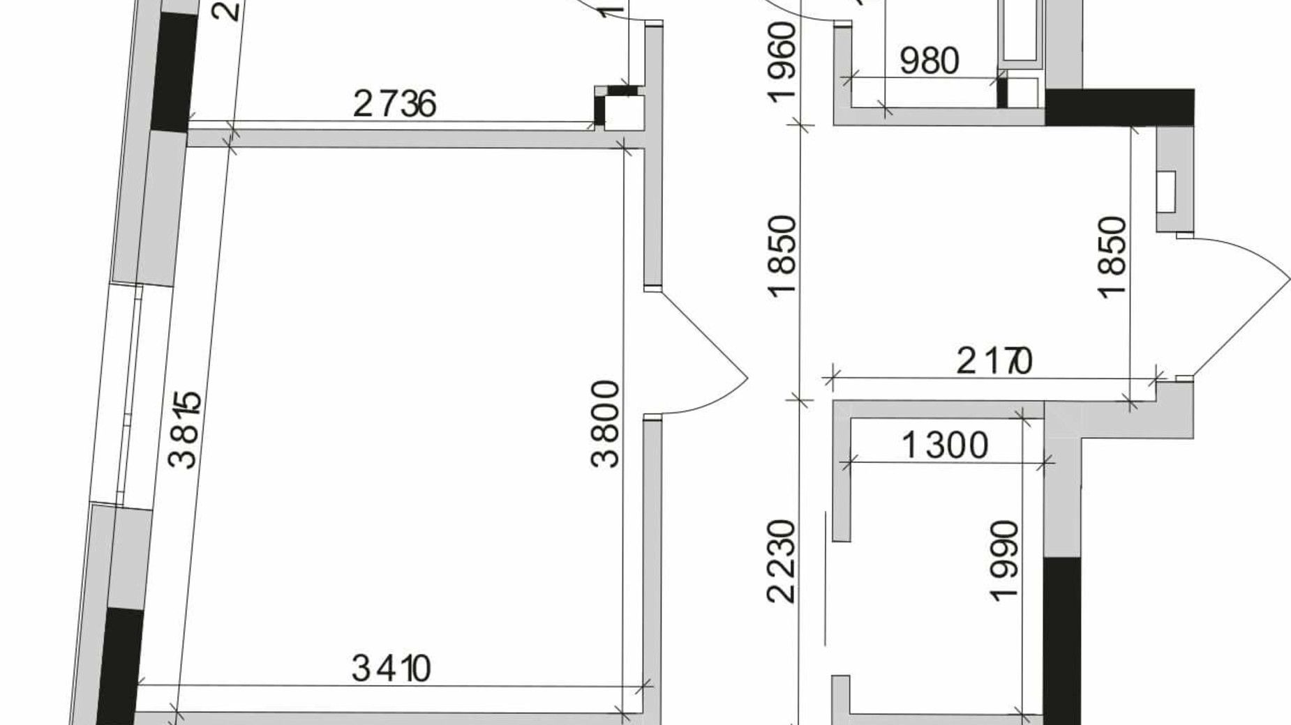 Планировка 2-комнатной квартиры в ЖК Park Lake City Vita 87.35 м², фото 209646