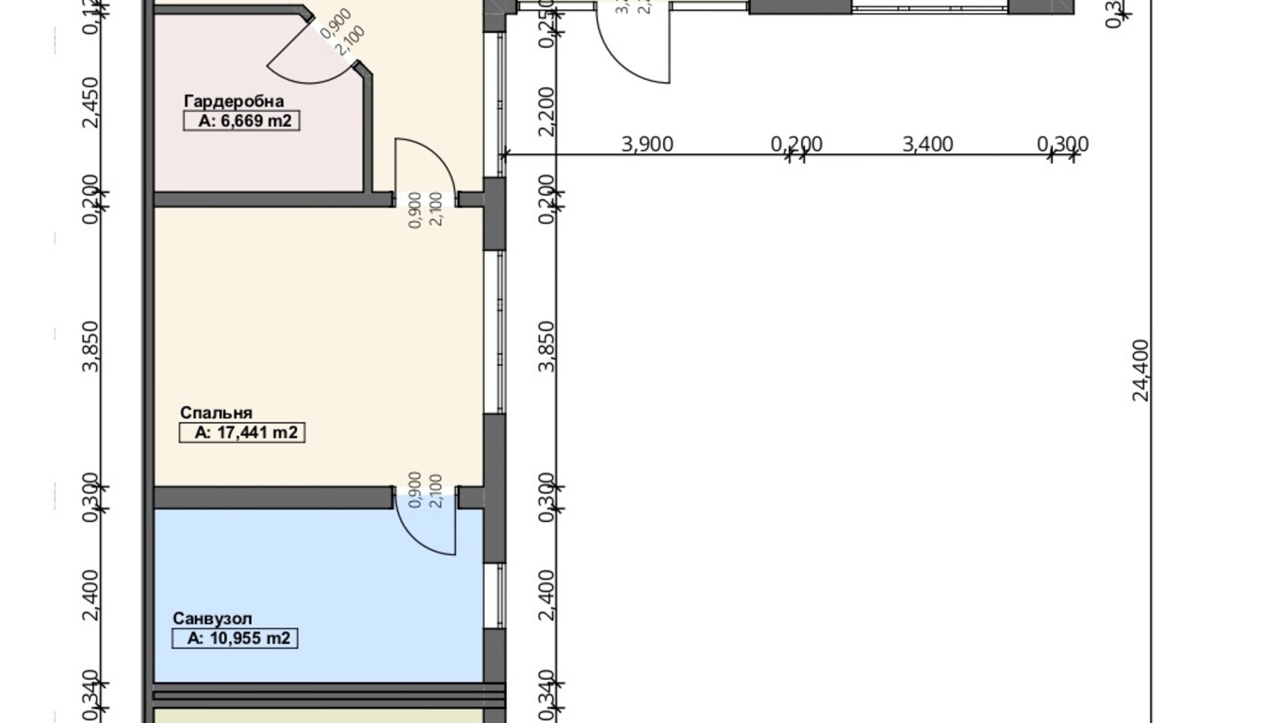 Планировка много­уровневой квартиры в КК Городок здоровья 307 м², фото 213802