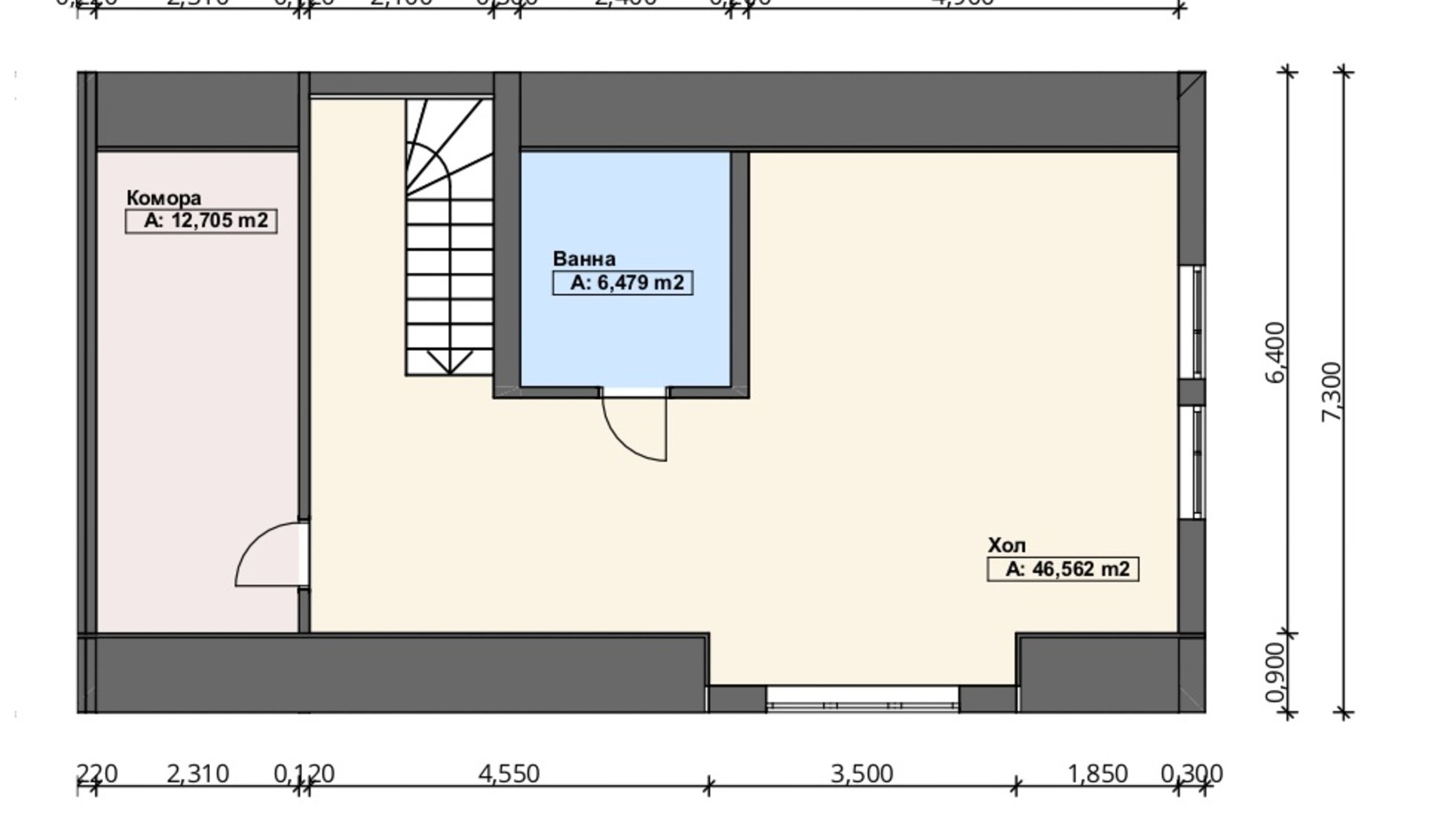 Планировка много­уровневой квартиры в КК Городок здоровья 307 м², фото 213803