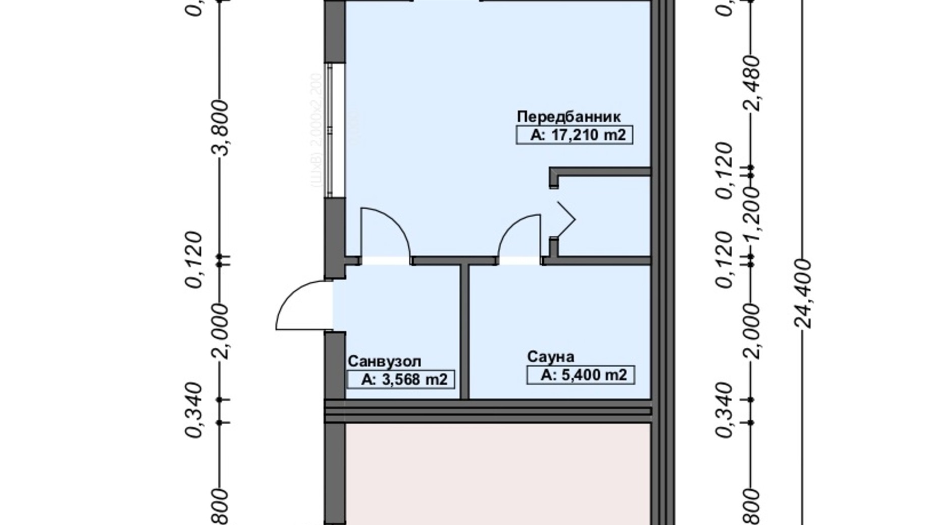 Планировка много­уровневой квартиры в КК Городок здоровья 219 м², фото 213807