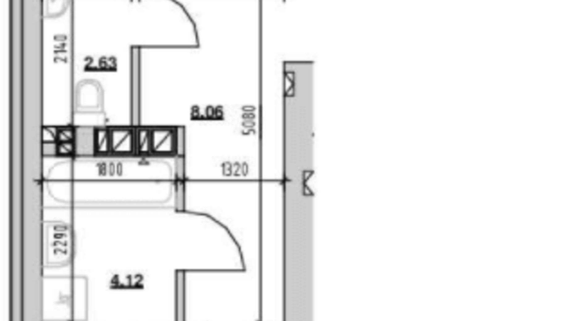 Планировка 1-комнатной квартиры в ЖК Риел Сити 60.17 м², фото 213926