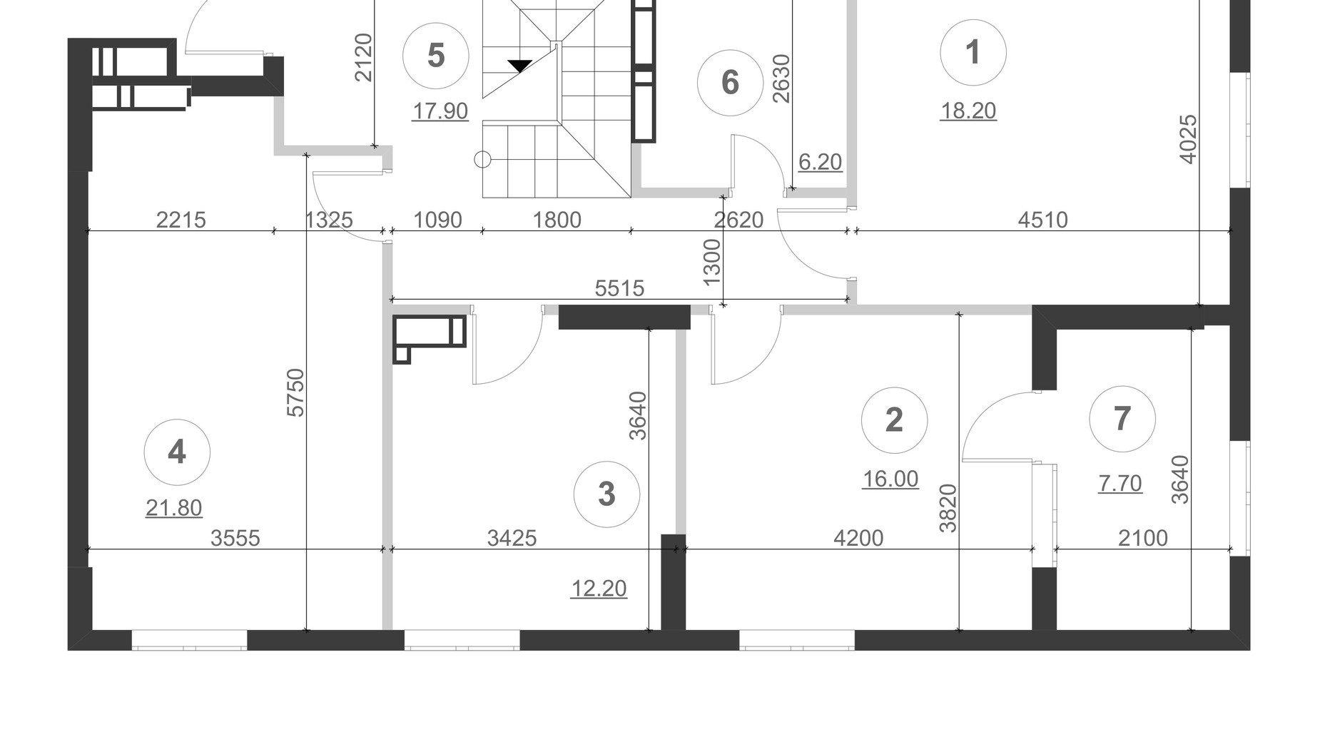 Планування багато­рівневої квартири в ЖК Greenville Park 226.3 м², фото 214260