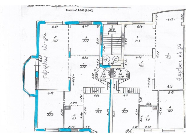 ЖК вул. 1905 року, 1-В: планування 3-кімнатної квартири 165 м²