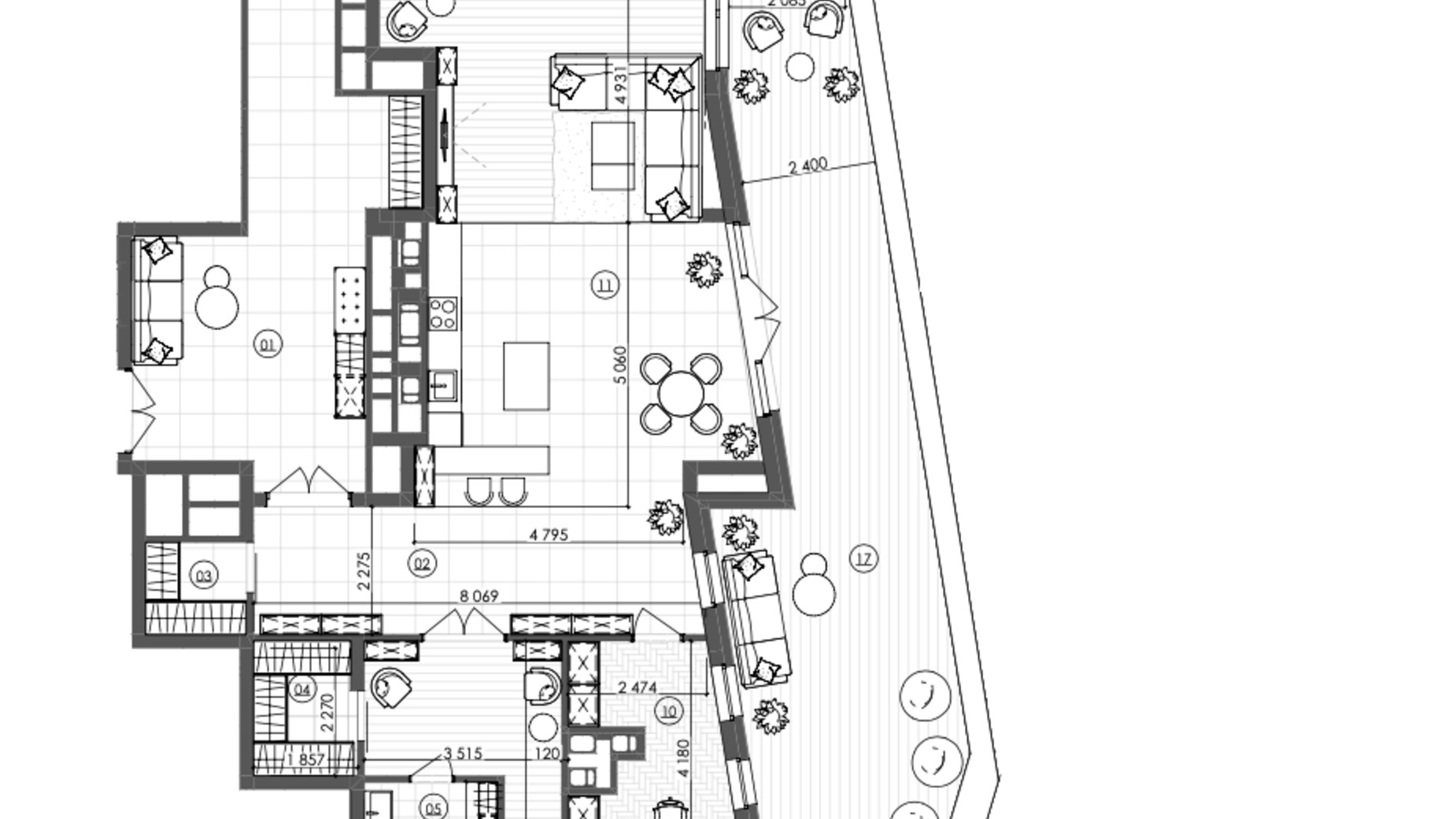 Планування 3-кімнатної квартири в ЖК Krauss Gallery 229.82 м², фото 215724