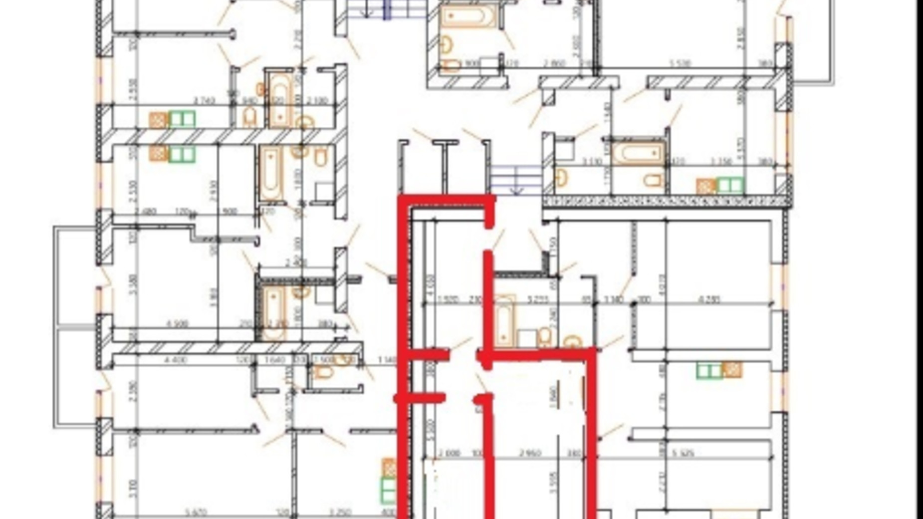 Планування 1-кімнатної квартири в ЖК Лайм-2 50 м², фото 215810