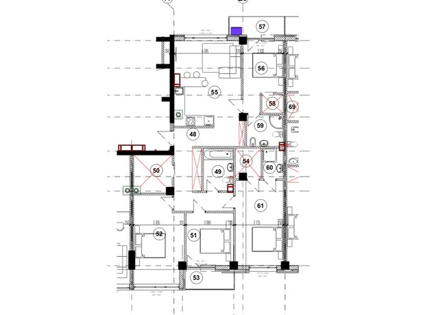 ЖК Park Residence: планування 4-кімнатної квартири 121 м²