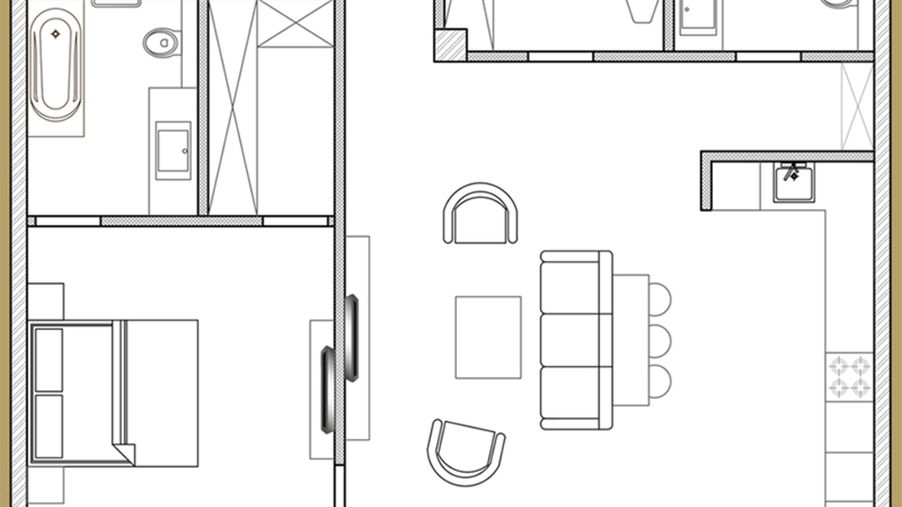 Планування 3-кімнатної квартири в ЖК Premier Park 104.8 м², фото 217853