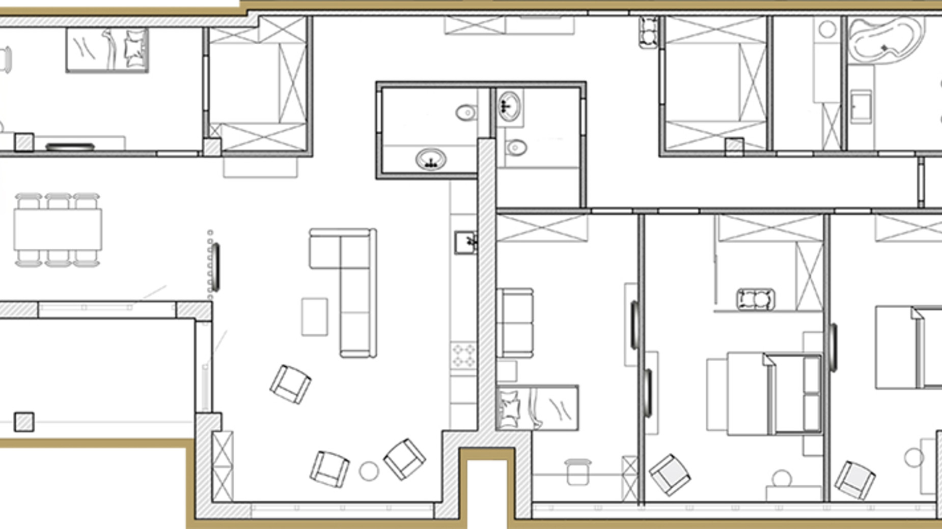 Планування 4-кімнатної квартири в ЖК Premier Park 200.49 м², фото 217854